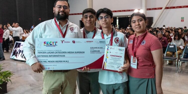 Reconocen a jóvenes talentos en la Feria de Ciencias e Ingenierías Tamaulipas 2025