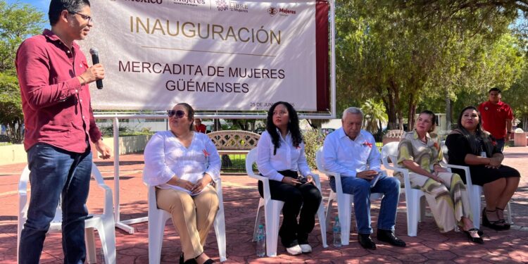 Inauguran “Mercadita de Mujeres Güemenses” para fomentar el emprendimiento femenino: IMT