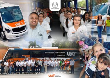 Entrega la UAT nuevas unidades para el transporte gratuito de sus estudiantes