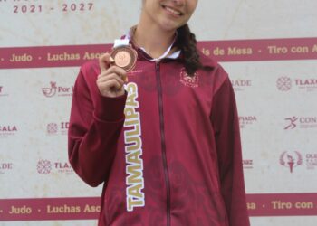 Mariela González gana medalla de bronce para Tamaulipas en los 100 metros de la Olimpiada Nacional