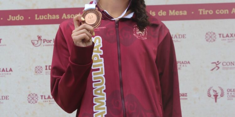 Mariela González gana medalla de bronce para Tamaulipas en los 100 metros de la Olimpiada Nacional