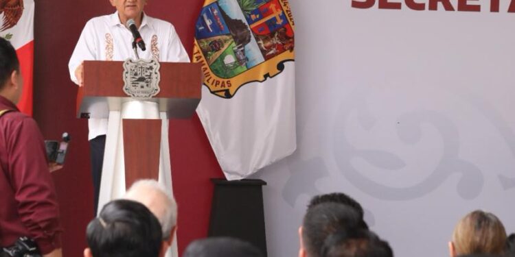 Gobernador Américo Villarreal toma protesta al nuevo secretario de Seguridad Pública de Tamaulipas