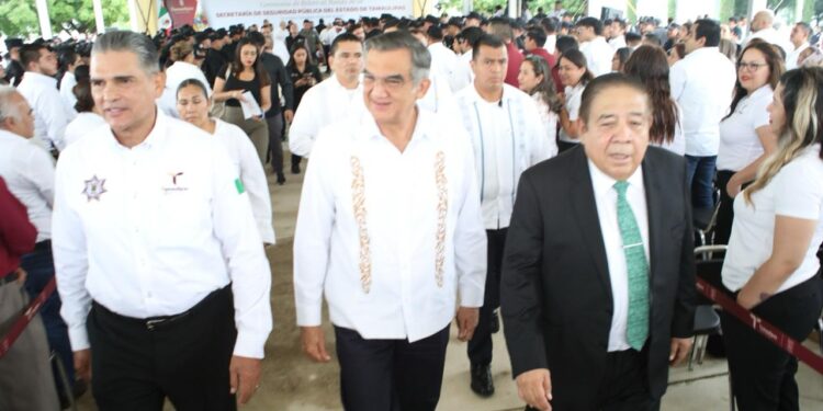 Gobernador Américo Villarreal toma protesta al nuevo secretario de Seguridad Pública de Tamaulipas