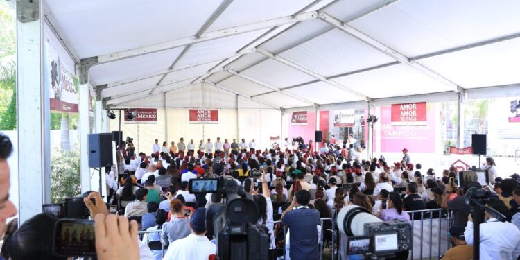 Claudia Sheinbaum pone en marcha en Tamaulipas programa Salud Casa por Casa y reconoce labor del gobernador Américo Villarreal