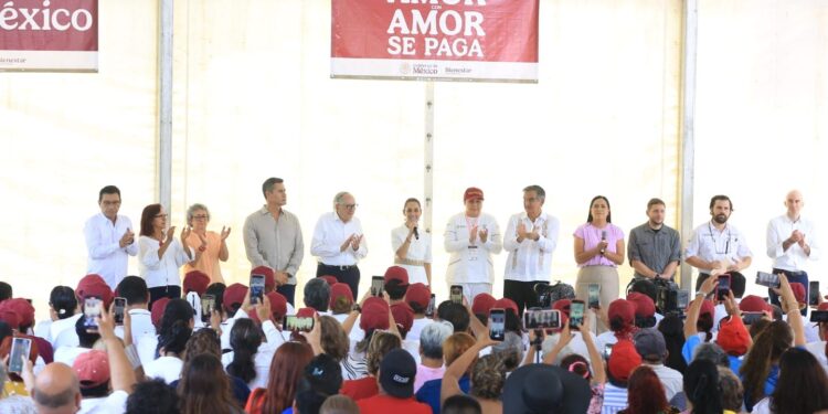 Claudia Sheinbaum pone en marcha en Tamaulipas programa Salud Casa por Casa y reconoce labor del gobernador Américo Villarreal