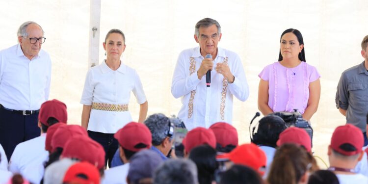 Claudia Sheinbaum pone en marcha en Tamaulipas programa Salud Casa por Casa y reconoce labor del gobernador Américo Villarreal