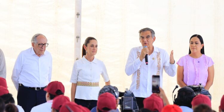 Claudia Sheinbaum pone en marcha en Tamaulipas programa Salud Casa por Casa y reconoce labor del gobernador Américo Villarreal