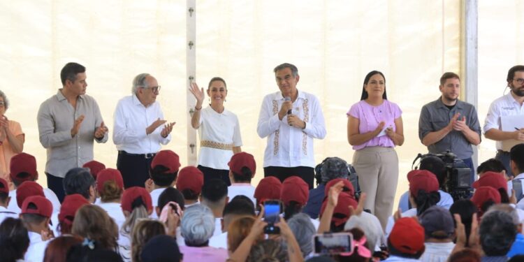 Claudia Sheinbaum pone en marcha en Tamaulipas programa Salud Casa por Casa y reconoce labor del gobernador Américo Villarreal