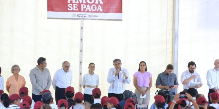 Claudia Sheinbaum pone en marcha en Tamaulipas programa Salud Casa por Casa y reconoce labor del gobernador Américo Villarreal