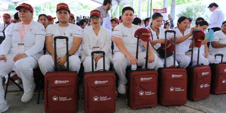 Claudia Sheinbaum pone en marcha en Tamaulipas programa Salud Casa por Casa y reconoce labor del gobernador Américo Villarreal