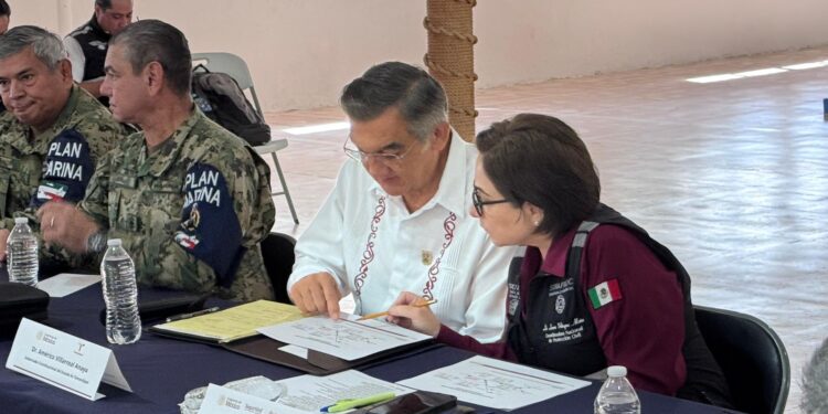Reconoce la coordinadora nacional de PC el trabajo de prevención encabezado por gobernador en Tamaulipas