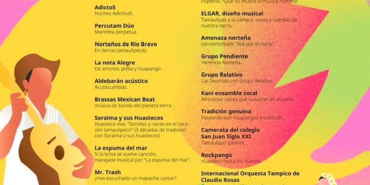 Anuncia ITCA lista de artistas tamaulipecos seleccionados para formar parte de la programación del FICSM2025