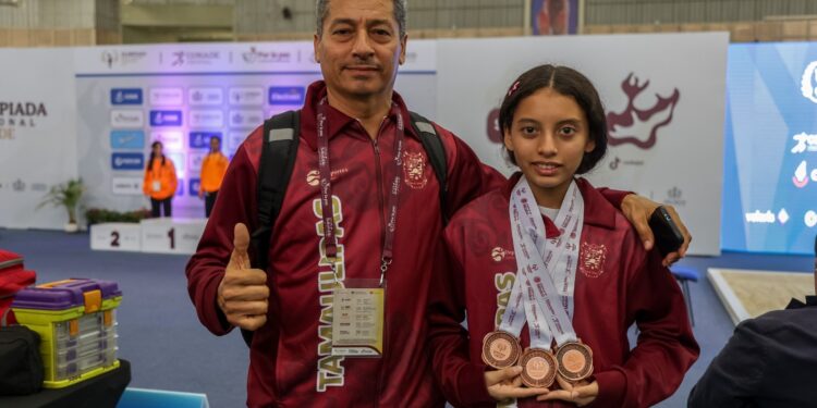 Suma Tamaulipas nueve medallas en levantamiento de pesas de la Olimpiada Nacional 2025