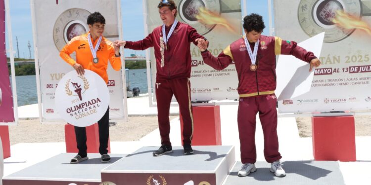 Brilla Tamaulipas en canotaje con ocho medallas en Olimpiada Nacional