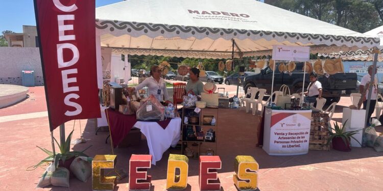 Instala CEDES Altamira punto de venta de artesanías en Playa Miramar