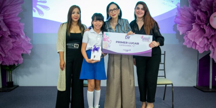 Premia DIF Tamaulipas a ganadores de concursos infantiles de dibujo y cartel