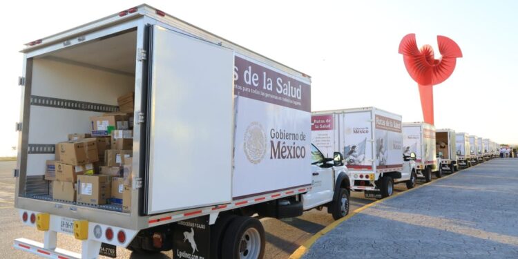 Da Américo banderazo histórico a las Rutas de la Salud en Tamaulipas; garantizan abasto de medicamentos