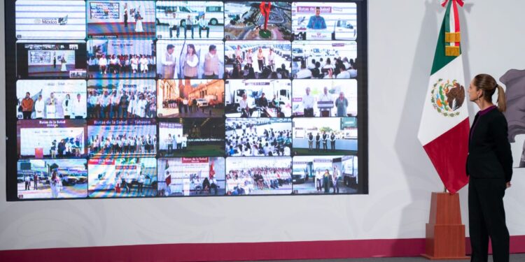 Da Américo banderazo histórico a las Rutas de la Salud en Tamaulipas; garantizan abasto de medicamentos