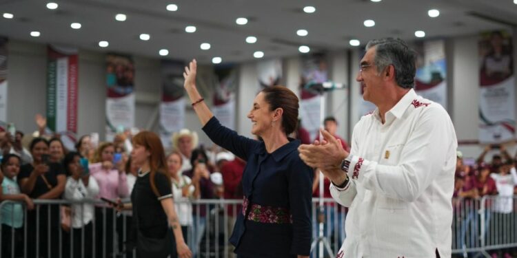 Reitera presidenta todo su apoyo para consolidar la transformación en Tamaulipas