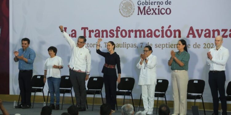Reitera presidenta todo su apoyo para consolidar la transformación en Tamaulipas