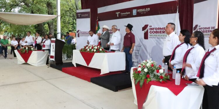 Refrenda Gobierno de Tamaulipas compromiso con la transformación de Hidalgo en su Primer Informe de Gobierno