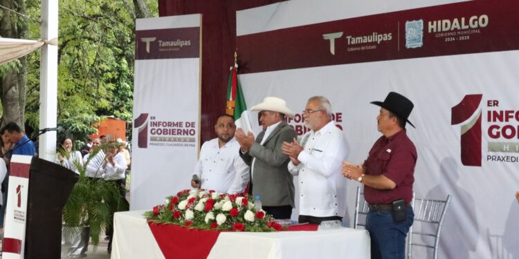 Refrenda Gobierno de Tamaulipas compromiso con la transformación de Hidalgo en su Primer Informe de Gobierno