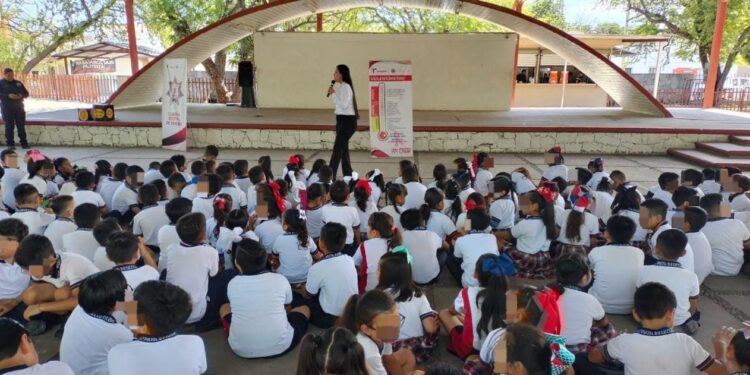 Con convivencia y juegos, Guardia Estatal de Género previene acoso escolar en primarias de Ciudad Victoria