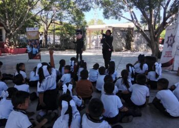 Con convivencia y juegos, Guardia Estatal de Género previene acoso escolar en primarias de Ciudad Victoria
