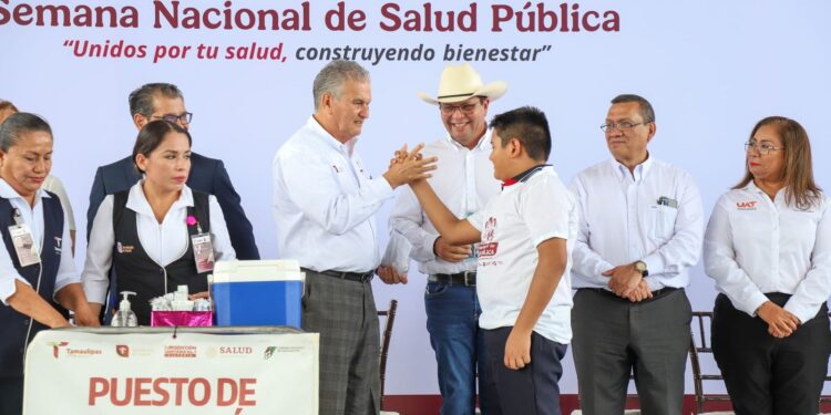 Supera Tamaulipas meta establecida en Semana Nacional de Salud Pública 2025