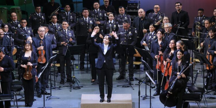 Orquestas de la UAT y Guardia Nacional celebran el folclor mexicano