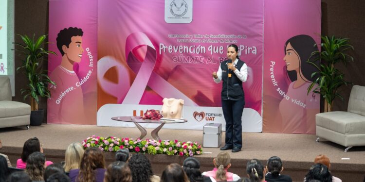 Promueve la UAT prevención y sensibilización sobre el cáncer de mama