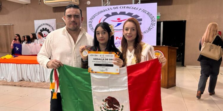 Gana estudiante tamaulipeca medalla de oro en Feria de Ciencias en Paraguay