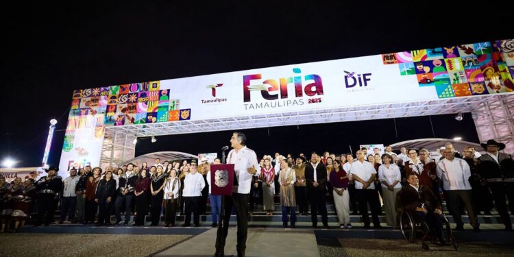 Inaugura Américo Villarreal la Feria Tamaulipas 2025, una fiesta de unidad y tradición