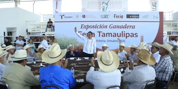 Inaugura Américo Villarreal exposición ganadera en la Feria Tamaulipas 2025