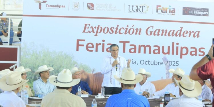 Inaugura Américo Villarreal exposición ganadera en la Feria Tamaulipas 2025