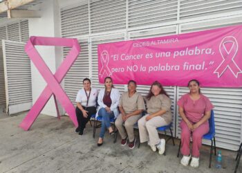 Conmemora CEDES Altamira lucha contra el cáncer de mama con rally deportivo, mastografías y yoga oncológico