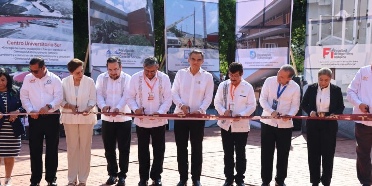 Gobernador y rector inauguran obras que fortalecen crecimiento de la UAT
