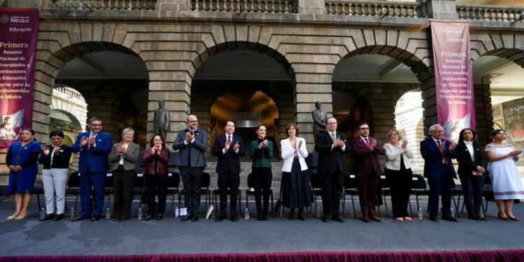 Rector de la UAT asiste a reunión de universidades con Claudia Sheinbaum