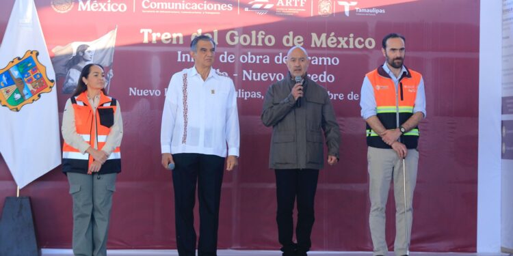 Inicia construcción del tren Nuevo Laredo–Saltillo; será la frontera más importante de América Latina