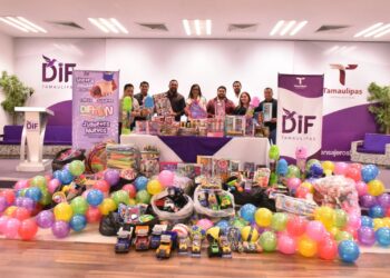 Se suma Secretaría de Turismo al DIFTON 2025 “Juguetes por montón” en apoyo a  niñez tamaulipeca
