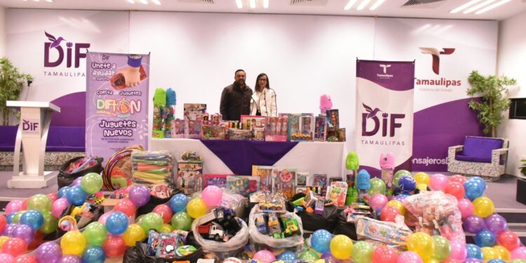 Se suma Secretaría de Turismo al DIFTON 2025 “Juguetes por montón” en apoyo a  niñez tamaulipeca