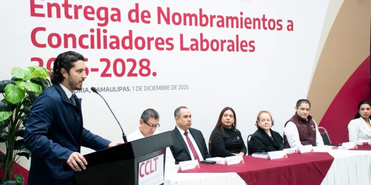 Entrega Centro de Conciliación Laboral de Tamaulipas 24 nombramientos