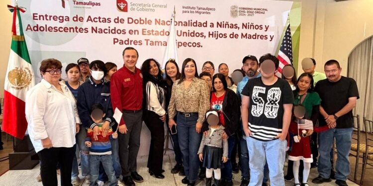 Entrega ITM 250 actas de doble nacionalidad a niñas, niños y adolescentes en Gustavo Díaz Ordaz