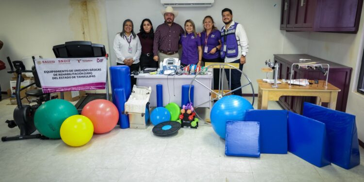 Equipa DIF Tamaulipas Unidades Básicas de Rehabilitación en municipios prioritarios