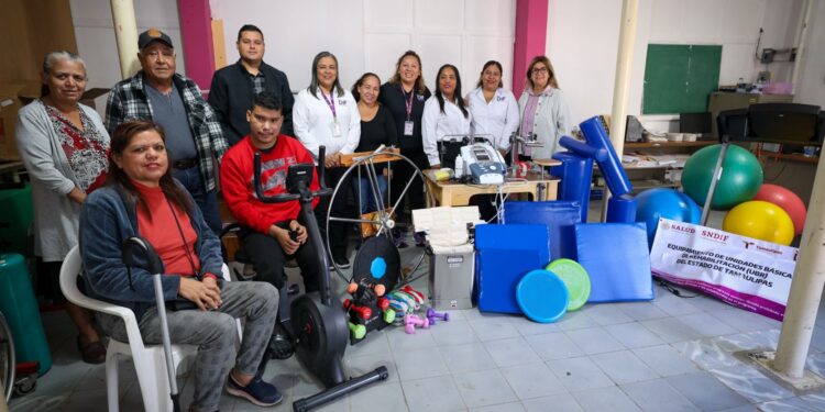 Equipa DIF Tamaulipas Unidades Básicas de Rehabilitación en municipios prioritarios