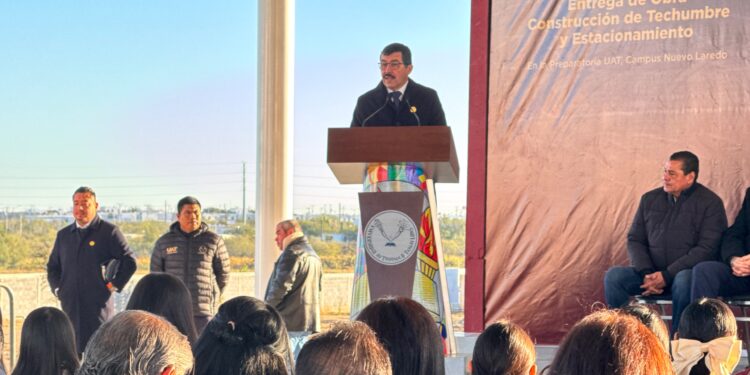 UAT y Gobierno de Nuevo Laredo inauguran obras en la nueva Preparatoria