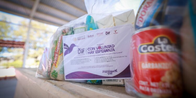 Entrega DIF Tamaulipas canastas alimentarias a población de atención prioritaria ante las bajas temperaturas