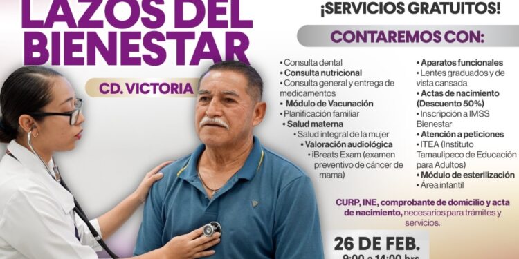 Salud y bienestar a la puerta de tu casa! Llegan los Corredores «Lazos del Bienestar» a Ciudad Victoria