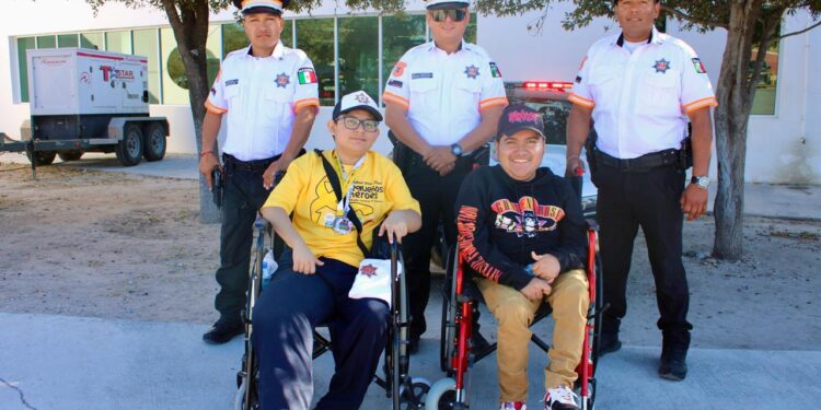 Guardia y Tránsito Estatal conviven con familias reynosenses en Carrera “Pequeños Héroes” 2026