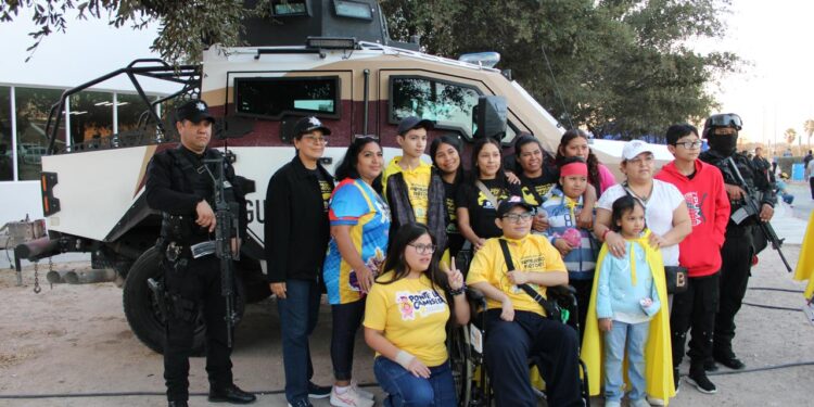 Guardia y Tránsito Estatal conviven con familias reynosenses en Carrera “Pequeños Héroes” 2026